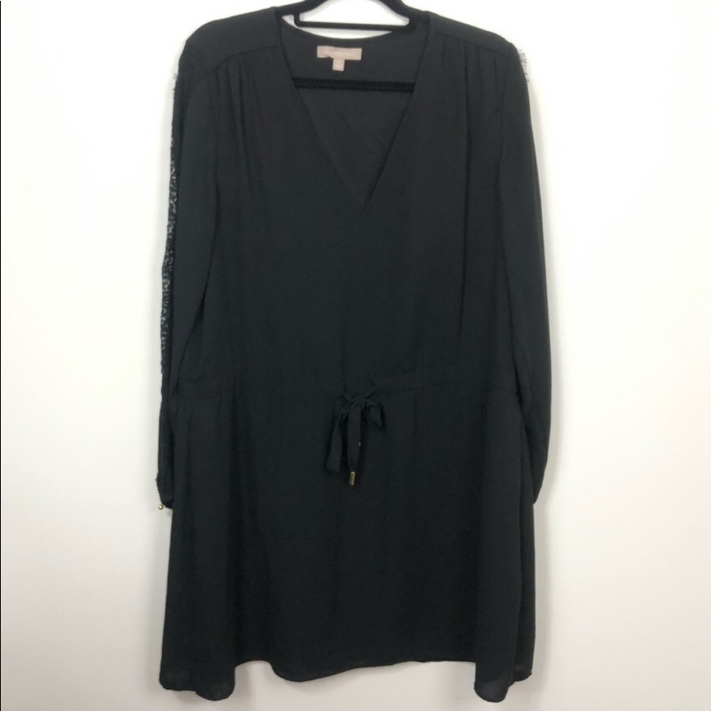 Banana Republic Black Long-sleeve Dress Size 16